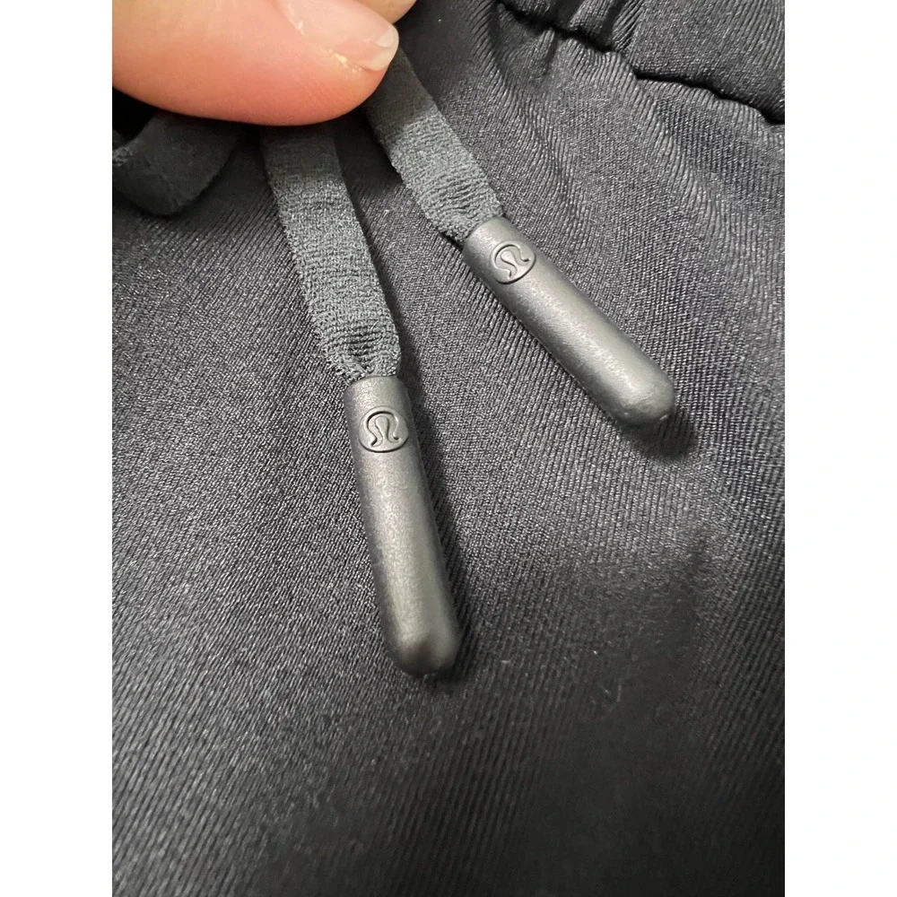 Lululemon Women's Keep Moving Black‎ Joggers Tie Drawstring Size 14 Workout Gym - Picture 5 of 12